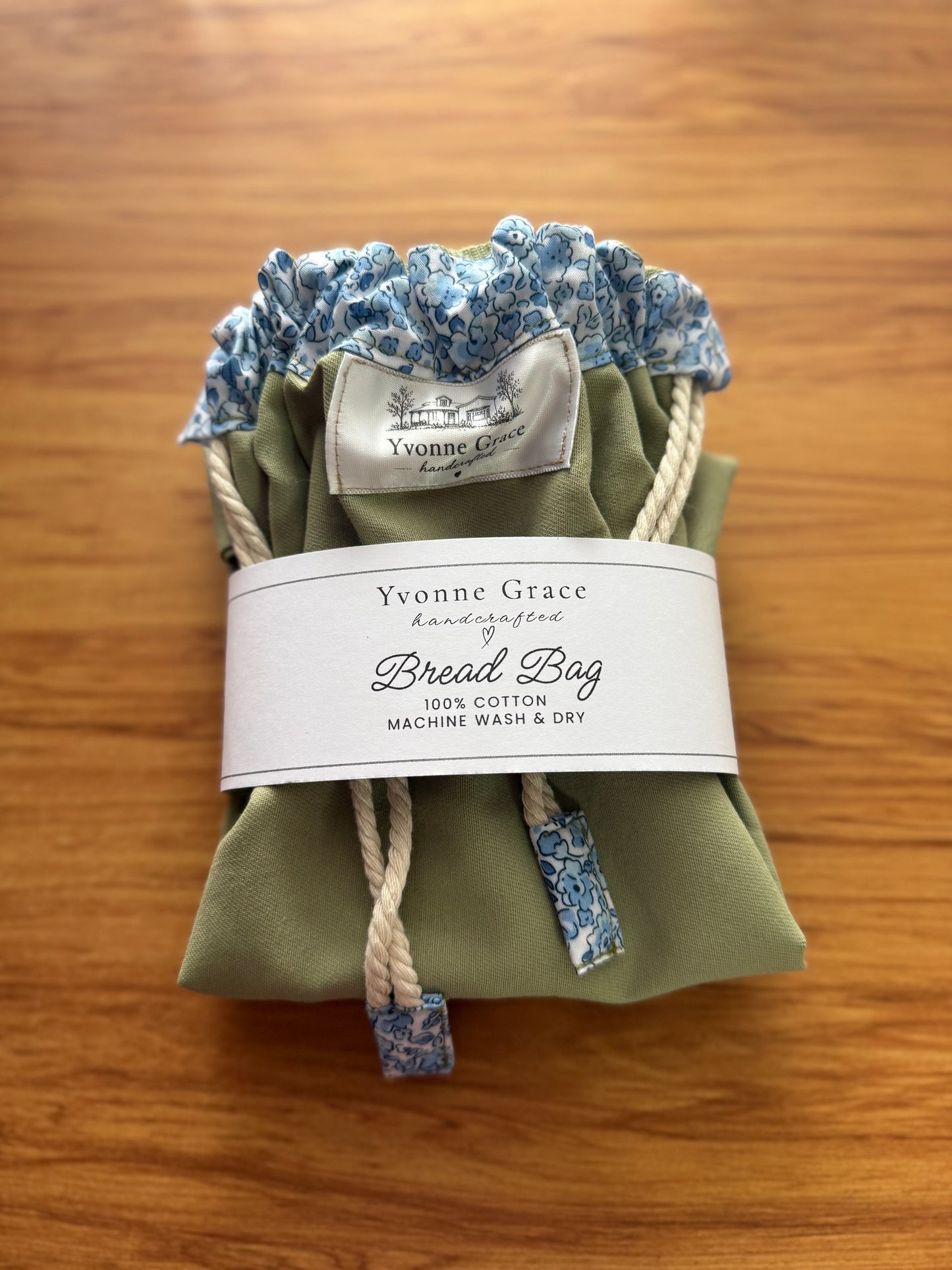 Loaf Keeper- Sage & Blue Floral